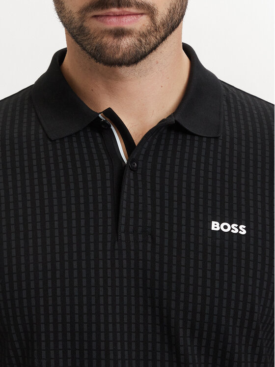 BOSS BOSS Pólóing Pl Goc Birdie 3 50559355 Fekete Regular Fit