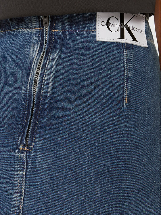 Calvin Klein Jeans Calvin Klein Jeans Fustă de blugi Darted J20J222482 Albastru Regular Fit