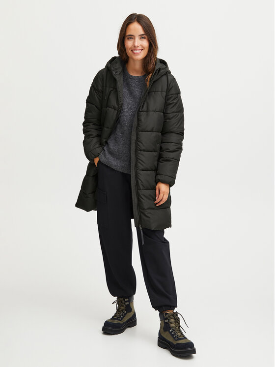 Fransa Fransa Zimné bundy 20612163 Čierna Regular Fit