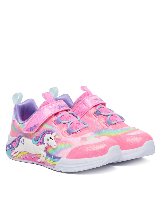 Skechers Skechers Sneakersy S-Lights - Unicorn Chaser 302298N/PKMT Różowy