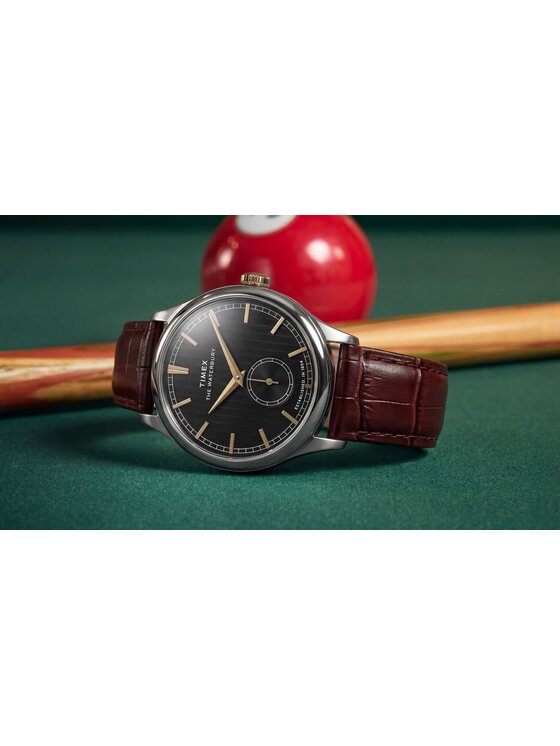 Timex Timex Zegarek TW2Y92100 Brązowy