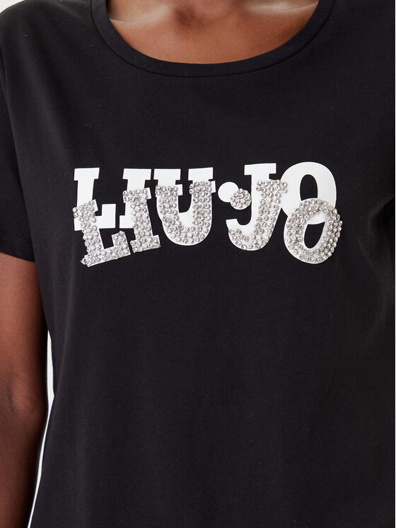 Liu Jo Sport Liu Jo Sport Marškinėliai TF5280 JS923 Juoda Regular Fit