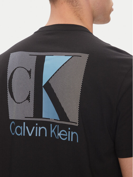 Calvin Klein Calvin Klein T-Shirt Abstract Graphic LV04RC853G Czarny Regular Fit