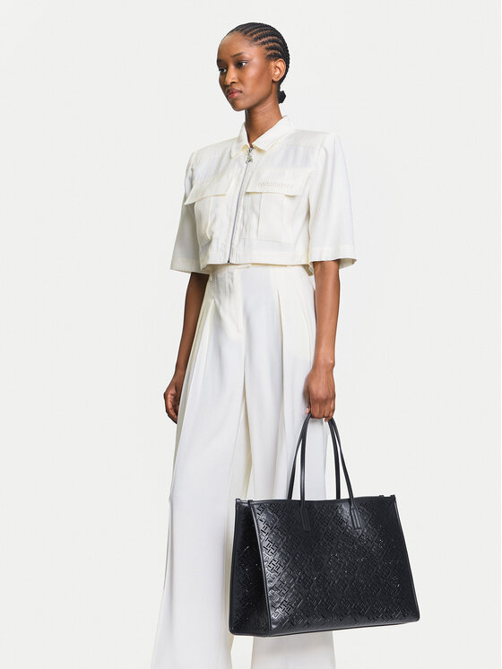 Tommy Hilfiger Torebka Th City AW0AW17501 Granatowy