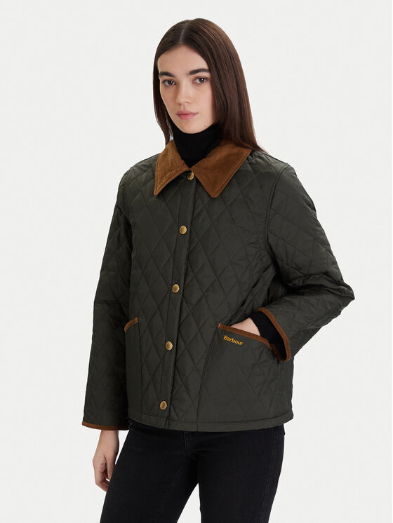 Barbour Barbour Prehodna jakna Liddesdale Quilted LQU1851OL71 Zelena Regular Fit