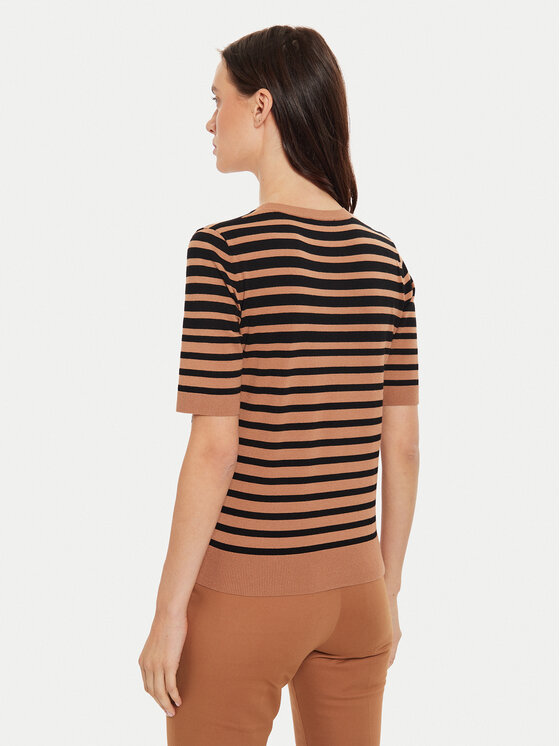 Sisley Sisley Pulover 17Q3M1052 Rjava Regular Fit
