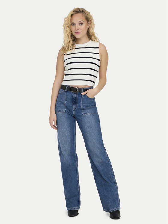 ONLY ONLY Top Majli 15255533 Écru Regular Fit