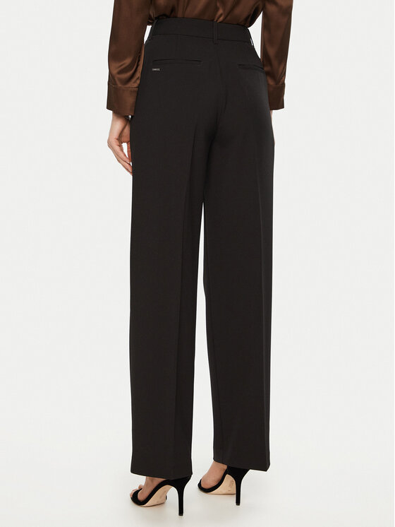 Guess Guess Pantaloni din material W5RB41 WGX02 Negru Regular Fit