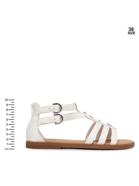 Geox Geox Sandály Jr Sandal Karly J6535D 000BC C0653 D Bílá