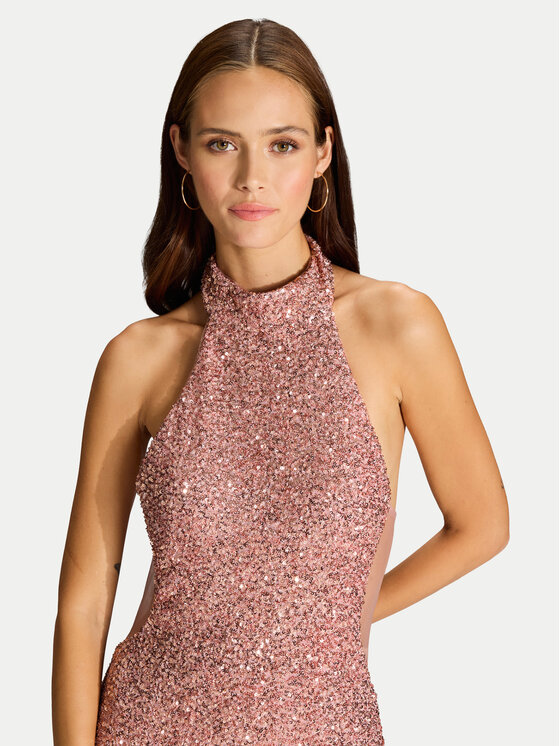 Hey Kyla Hey Kyla Večerní šaty 5AJ006HK Růžová Slim Fit