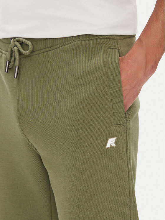 K-Way K-Way Spodnie dresowe Mickyel K51377W Zielony Regular Fit