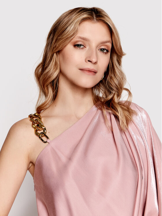 Abito da cocktail P_S00848 Rosa Regular Fit