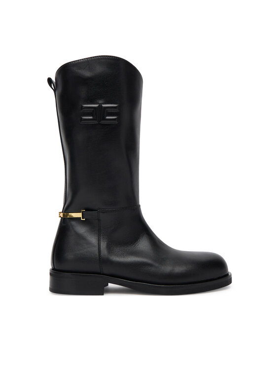 Elisabetta Franchi Kozaki F4-A6E-0449 Czarny