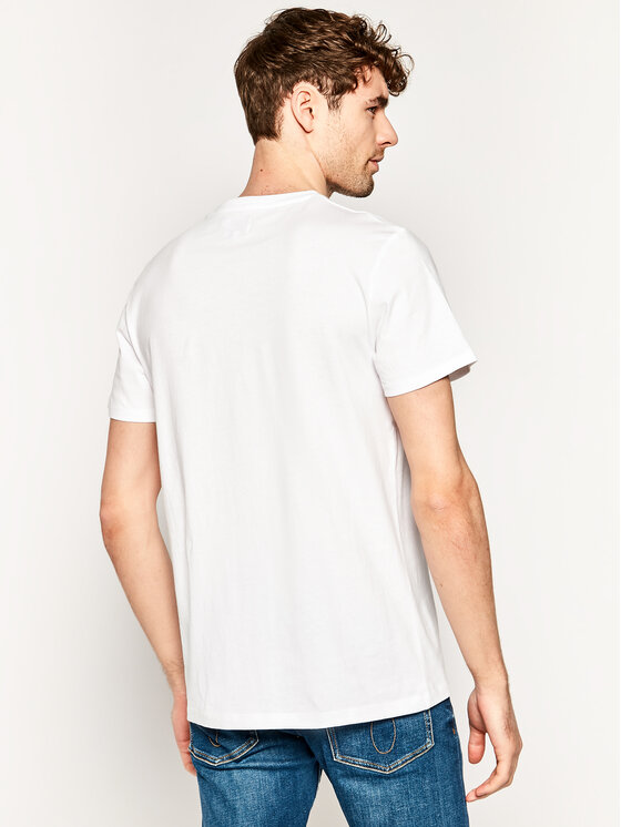 Wrangler Wrangler T-Shirt Bloge W7D9FK989 112131770 Biały Regular Fit