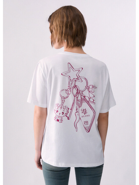 Liu Jo Liu Jo T-shirt WF6247JS923L9361 Bianco Regular Fit