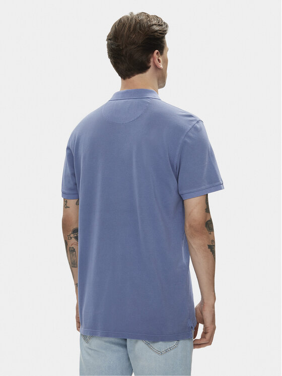 Lee Lee Polo 112349954 Niebieski Regular Fit