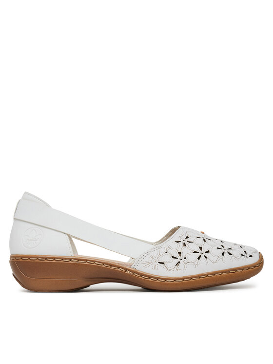 Pantofi Rieker 41356-80 Alb