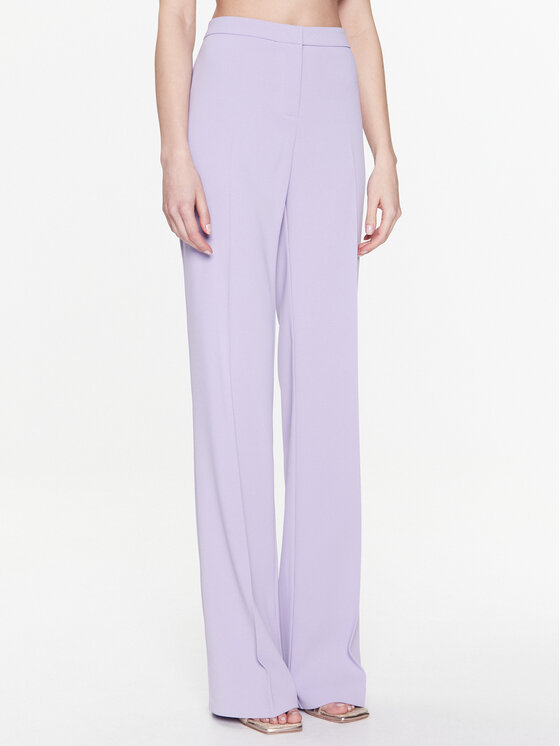 Pinko Pantaloni din material Hulka 100054 7624 Violet Regular Fit 100054 imagine noua
