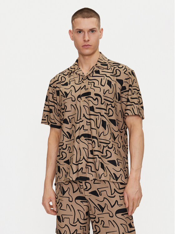 Only & Sons Only & Sons Marškiniai Kari 22033511 Smėlio Relaxed Fit