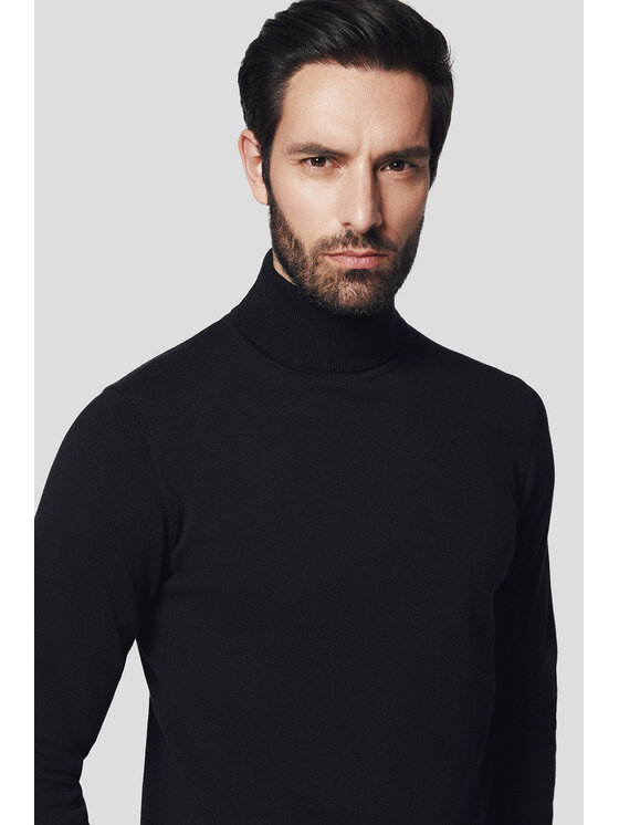 Lancerto Lancerto Golf Mikkel SW073224000059 Czarny Regular Fit
