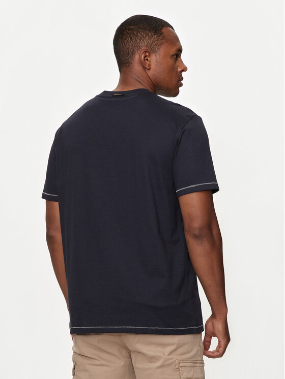 Napapijri Napapijri T-Shirt S-Rollin NP0A4I3D Tmavomodrá Regular Fit