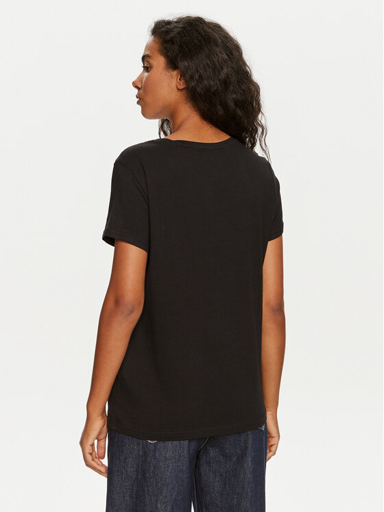 Mustang Mustang T-shirt Alma 1013932 Nero Regular Fit