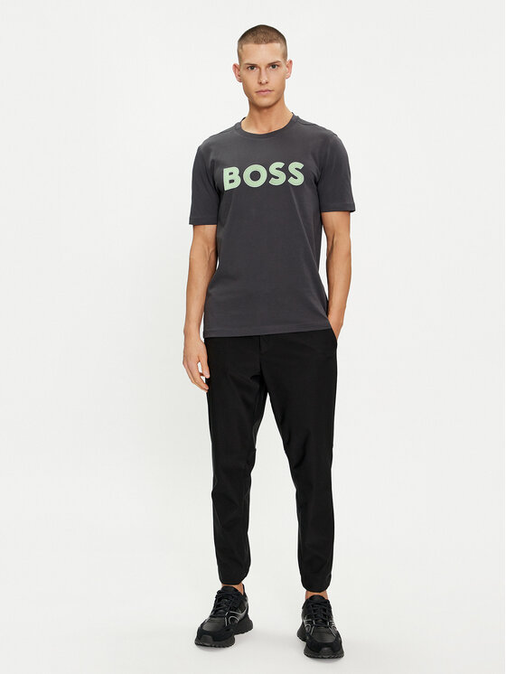BOSS Boss T-shirt 50512866 Siva Regular Fit