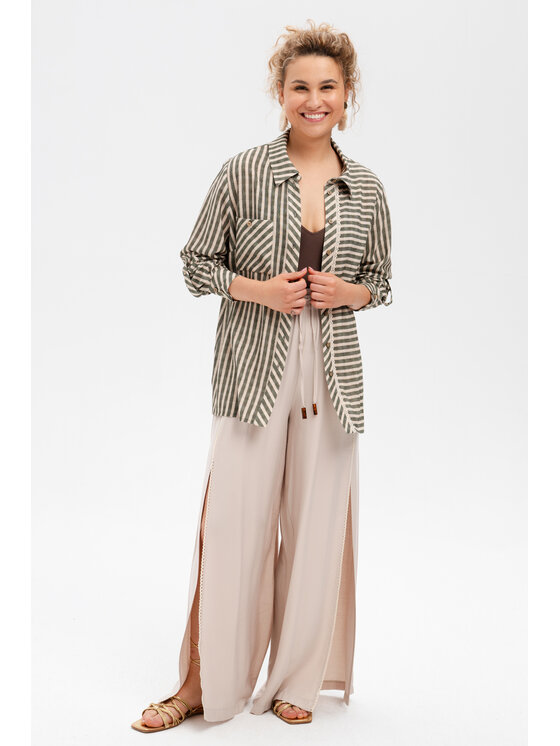 blue shadow blue shadow Koszula Mira Khaki Regular Fit