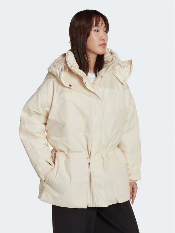 adidas adidas Parka HK5249 Écru Relaxed Fit