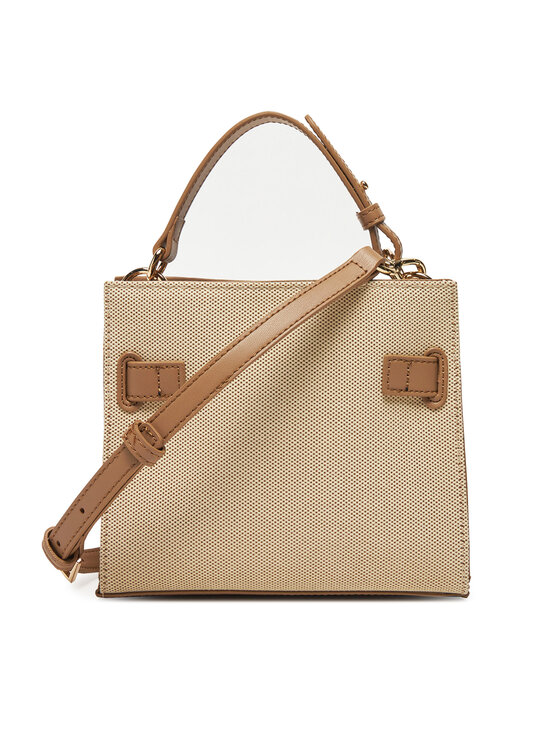 Tommy Hilfiger Tommy Hilfiger Дамска чанта Th Heritage Mini Satchel Canvas AW0AW17406 Бежов