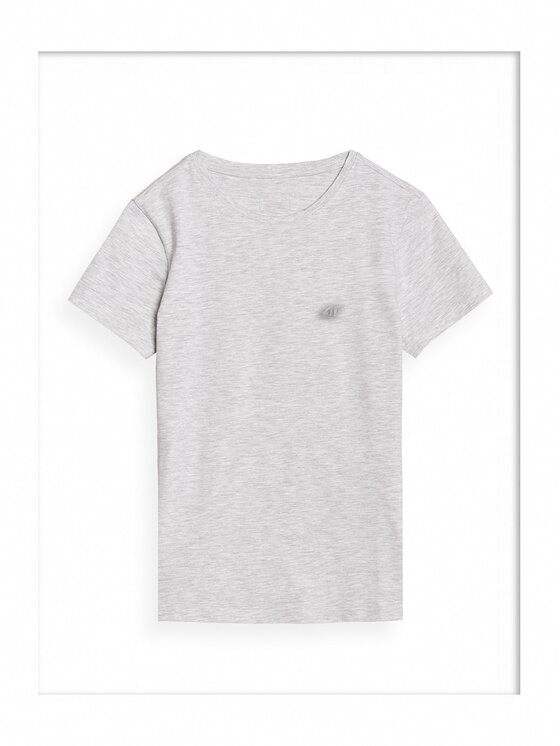 4F 4F T-Shirt NOS Szary jasny Slim Fit