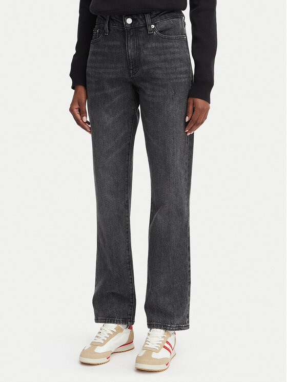 Tommy Jeans Blugi DW0DW23469 Albastru Straight Leg