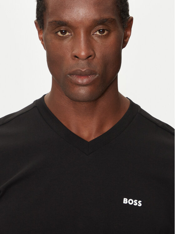 BOSS Boss T-särk Tee V 50506347 Must Regular Fit