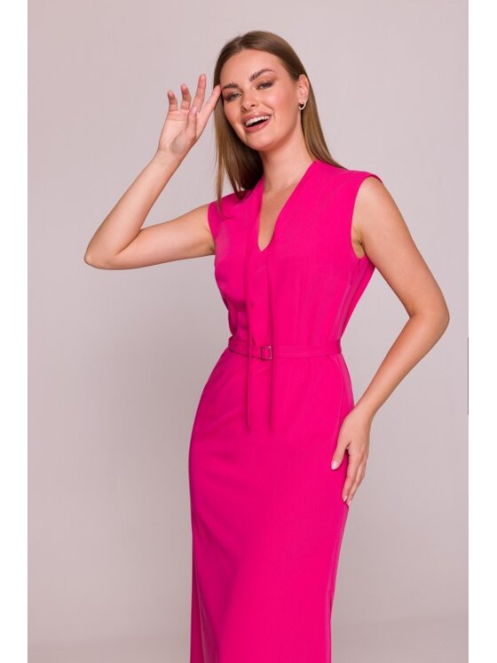 Stylove Stylove Sukienka codzienna S410 Różowy A-Line Fit