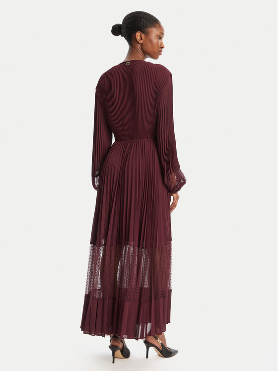 TWINSET TWINSET Rochie de seară 252TP2641 Vișiniu Regular Fit