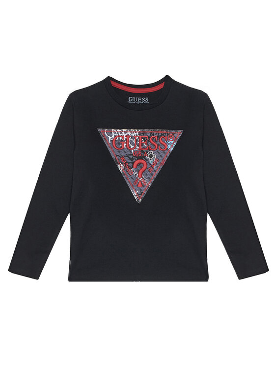 Guess Guess Bluză L5BI04 I3Z14 Negru Regular Fit