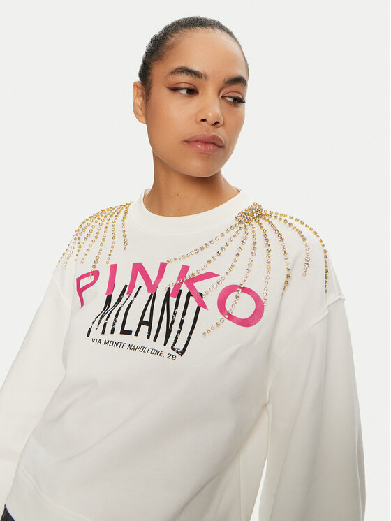 PINKO PINKO Μπλουζάκι 102827 A1LU Λευκό Regular Fit