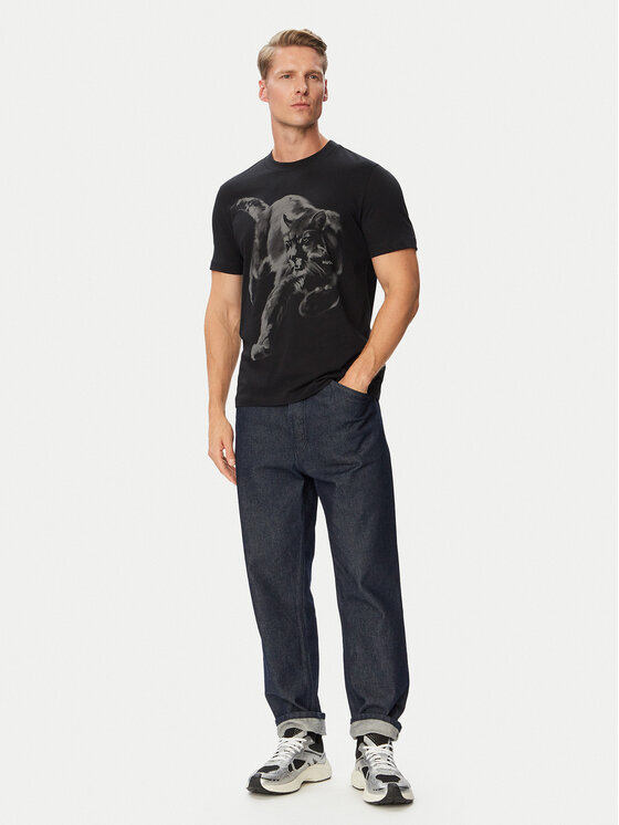 HUGO HUGO Póló Daffilo 50568689 Fekete Regular Fit