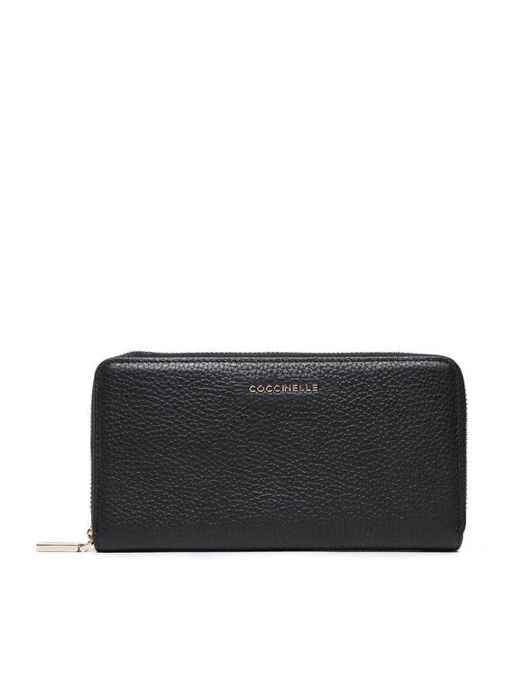 Coccinelle Coccinelle Suur naiste rahakott MW5 Metallic Soft E2 MW5 11 04 01 Must