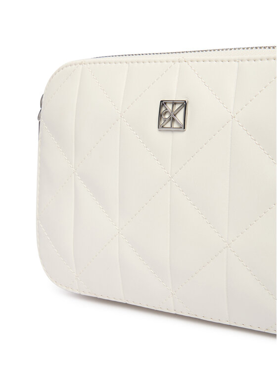 Calvin Klein Calvin Klein Geantă Quilted Camera Bag LV04F3328G Alb