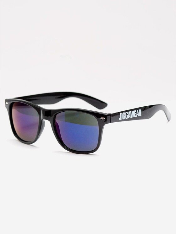 Jigga Wear Jigga Wear Okulary przeciwsłoneczne Okulary Przeciwsłoneczne Czarne / Fioletowe Lustro Jigga Wear Name Wayfarer uni Czarny