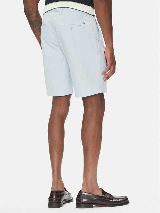 Tommy Hilfiger Tommy Hilfiger Szorty materiałowe Brooklyn MW0MW23563 Błękitny Regular Fit