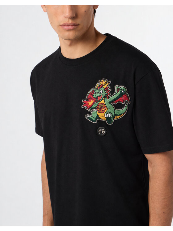 PHILIPP PLEIN PHILIPP PLEIN T-Shirt 31374 Czarny Regular Fit