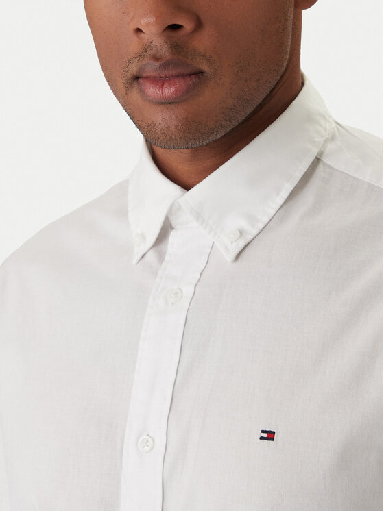 Tommy Hilfiger Tommy Hilfiger Košulja Core Flex Poplin MW0MW25035 Bijela Regular Fit