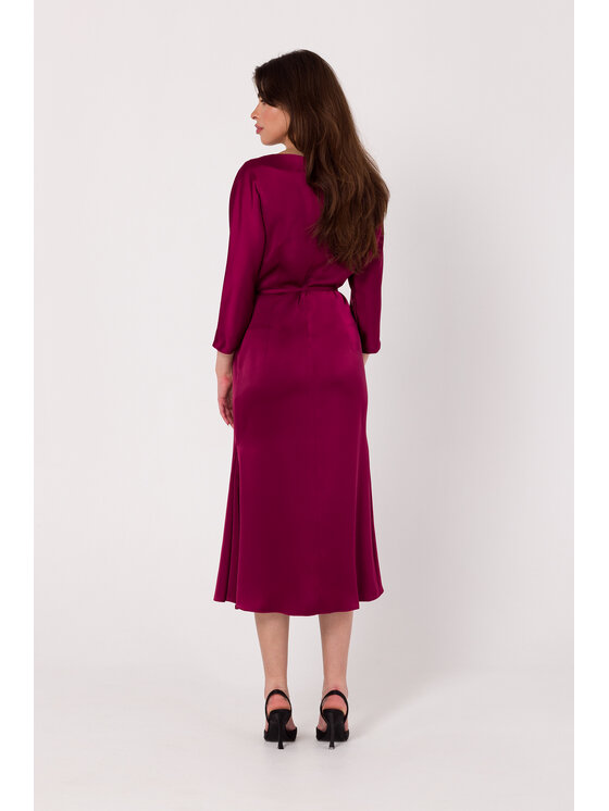 Makover Makover Vestito da giorno K177 Bordeaux Modern Fit