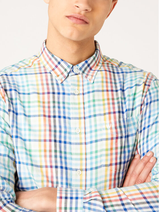 Wrangler Wrangler Camicia Bdown W5A3OR989 112130033 Multicolore Regular Fit
