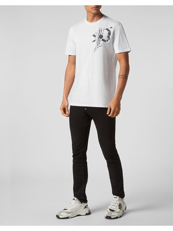 PHILIPP PLEIN PHILIPP PLEIN Tričko 1649 Biela Regular Fit