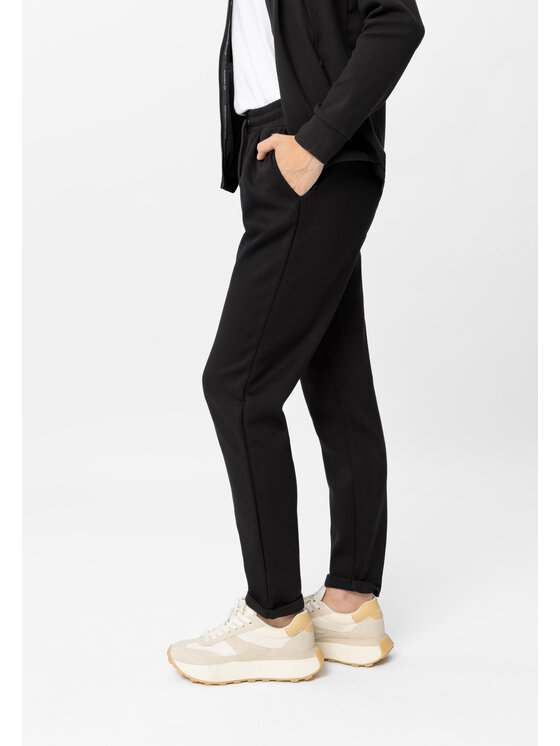 Volcano Volcano Spodnie dresowe N-INFINI Czarny Regular Fit