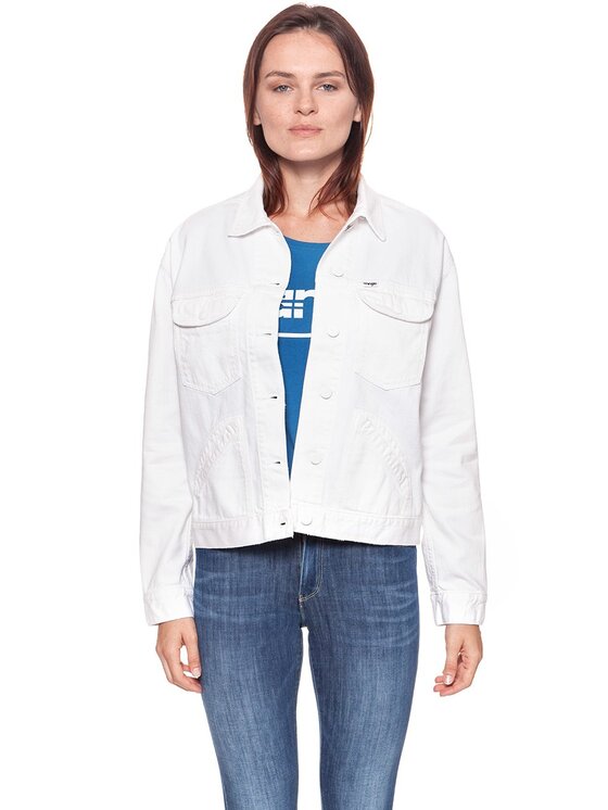 Wrangler Wrangler Giacca da donna RETRO JACKET Bianco Regular Fit