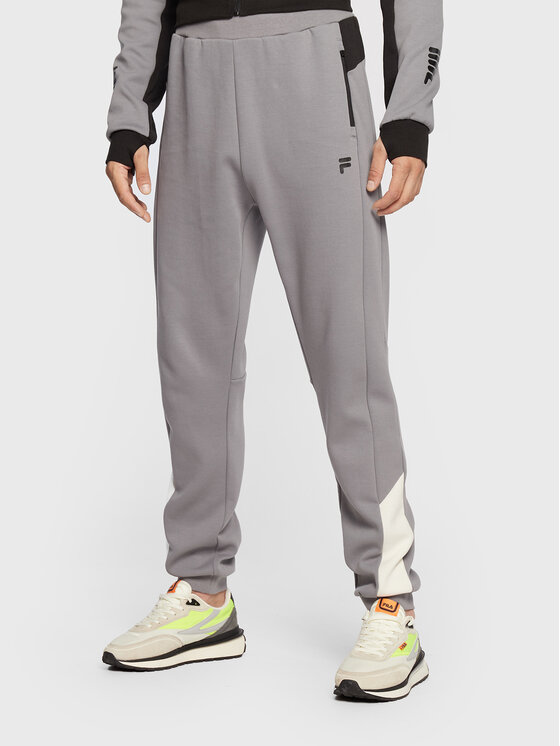 Fila Pantaloni da tuta Rabaul FAM0129 Grigio Slim Fit Modivo